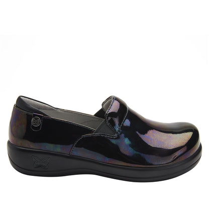 Alegria Keli Slip on Shoe - Slickery Patent side view