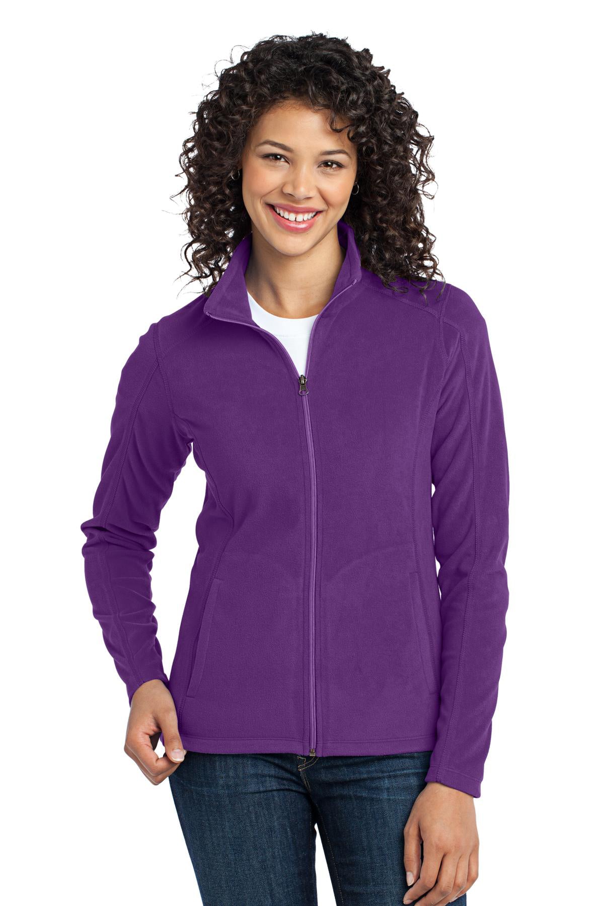 Port Authority L223 Women's Microfleece Zip Jacket Amenthyst Purple