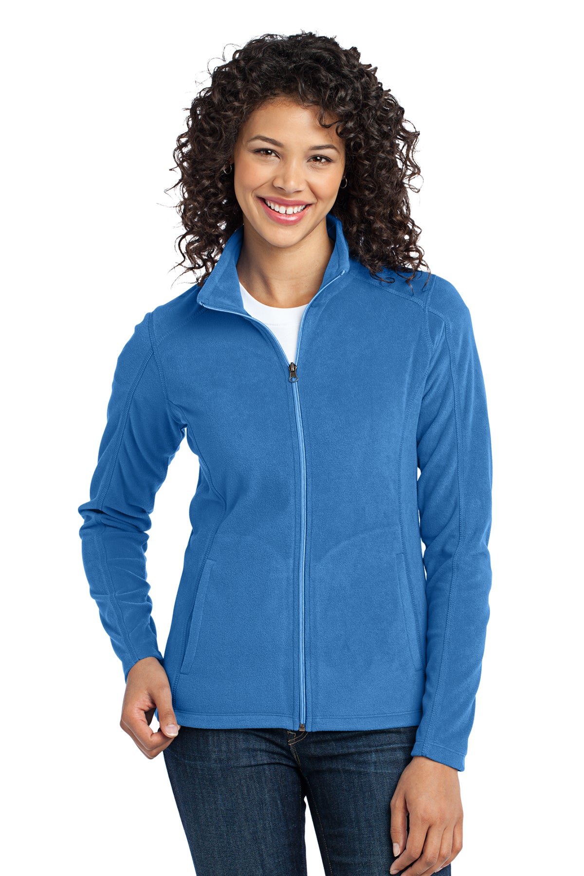 Port Authority L223 Women's Microfleece Zip Jacket Light Royal