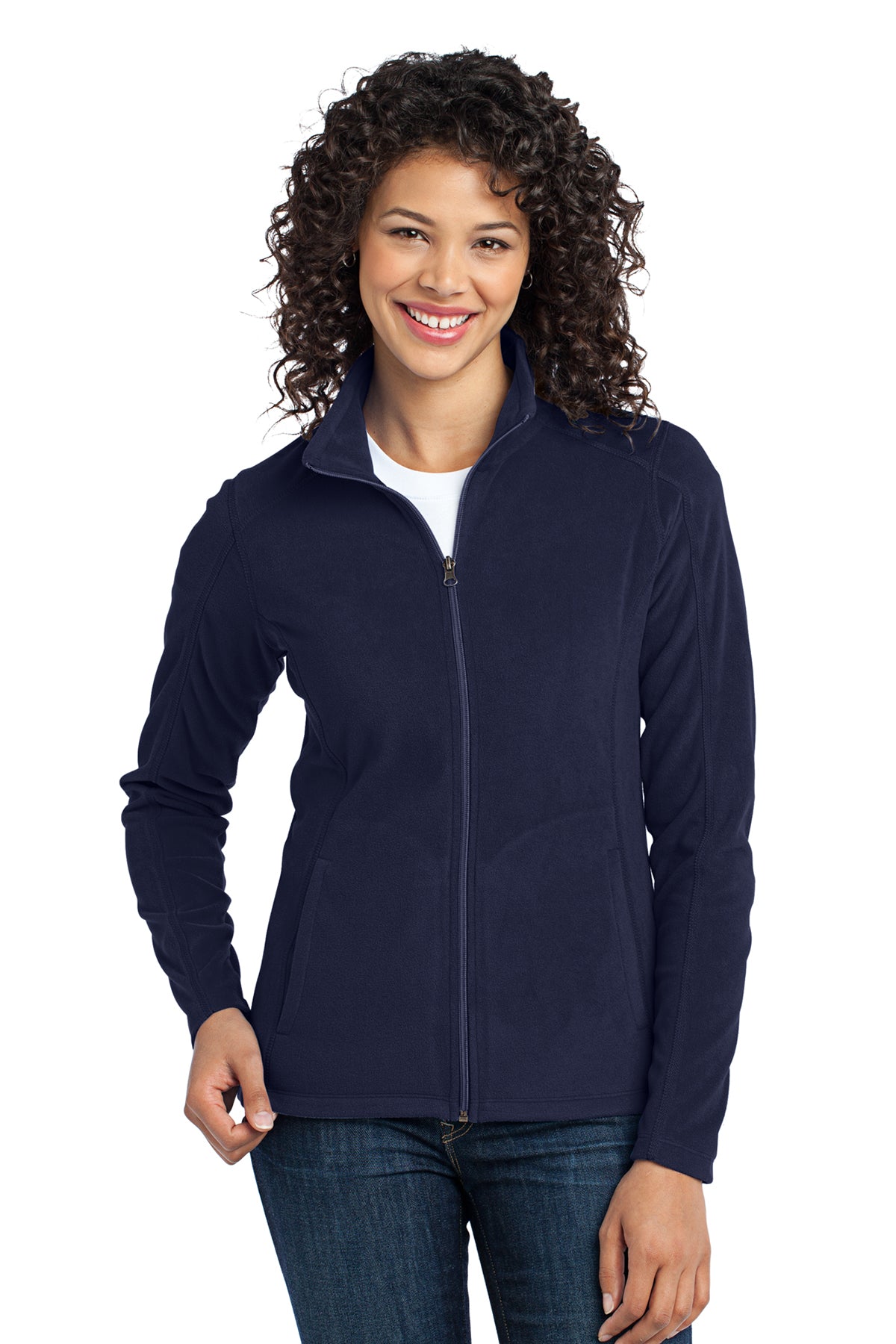 Port Authority L223 Women's Microfleece Zip Jacket True Navy