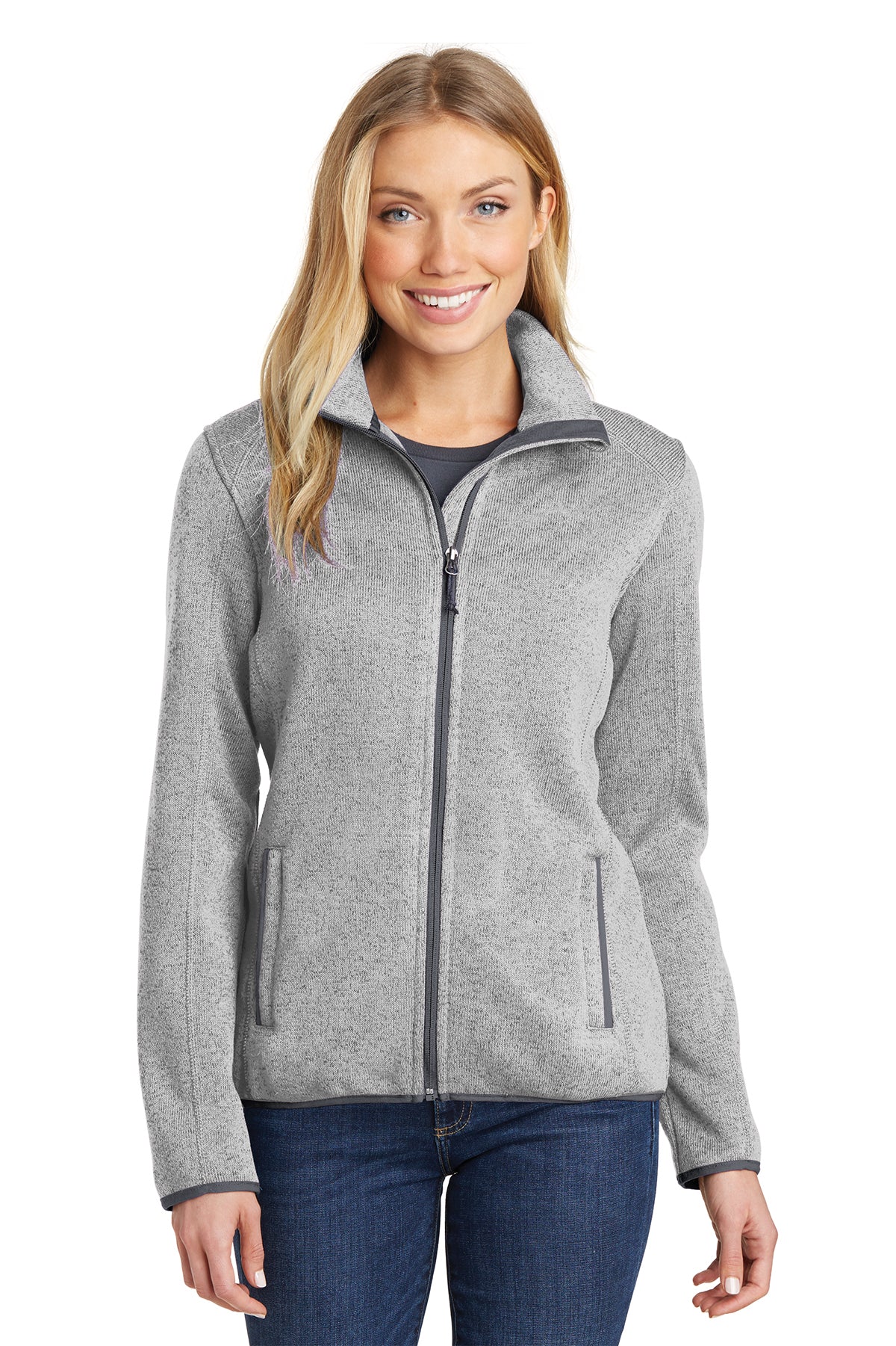 PA L232 Women's Sweater Fleece Jacket Grey