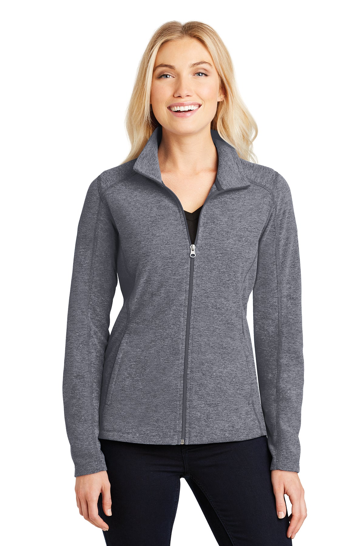 PA L235 Women's Microfleece jacket True Navy Heather 