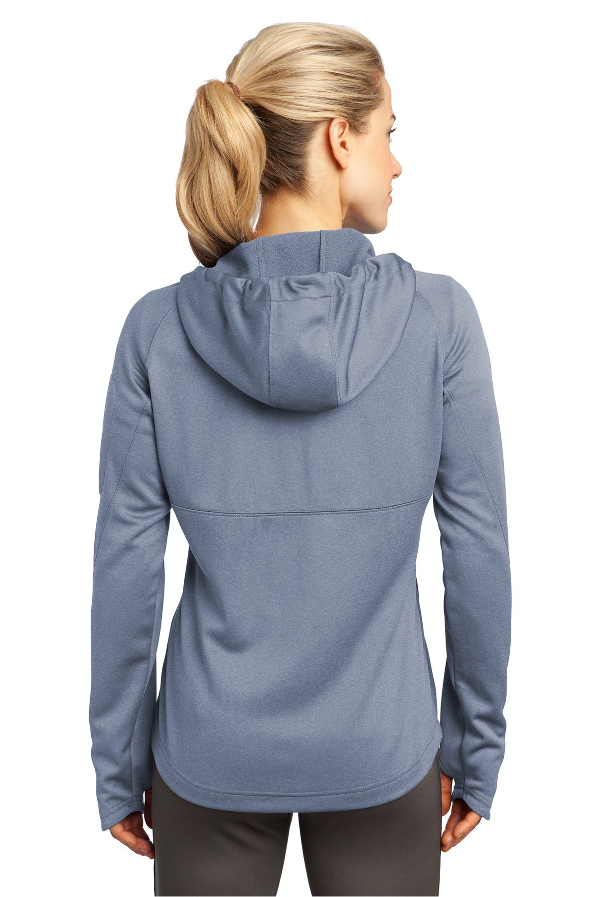 Sport-Tek L248 Women's Tech Fleece Hoodie Grey Heather 