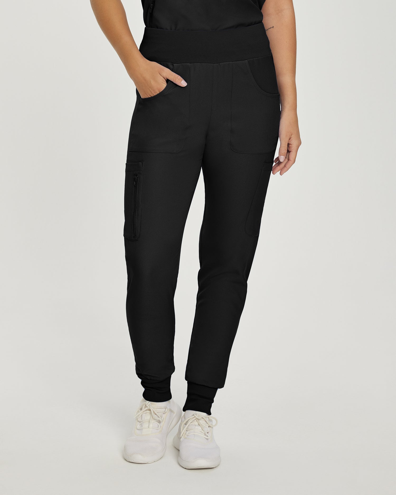 Landau Forward LB401 Women's Jogger Scrub Pant Black