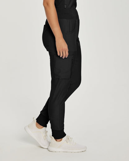 Landau Forward LB401 Women's Jogger Scrub Pant Black side