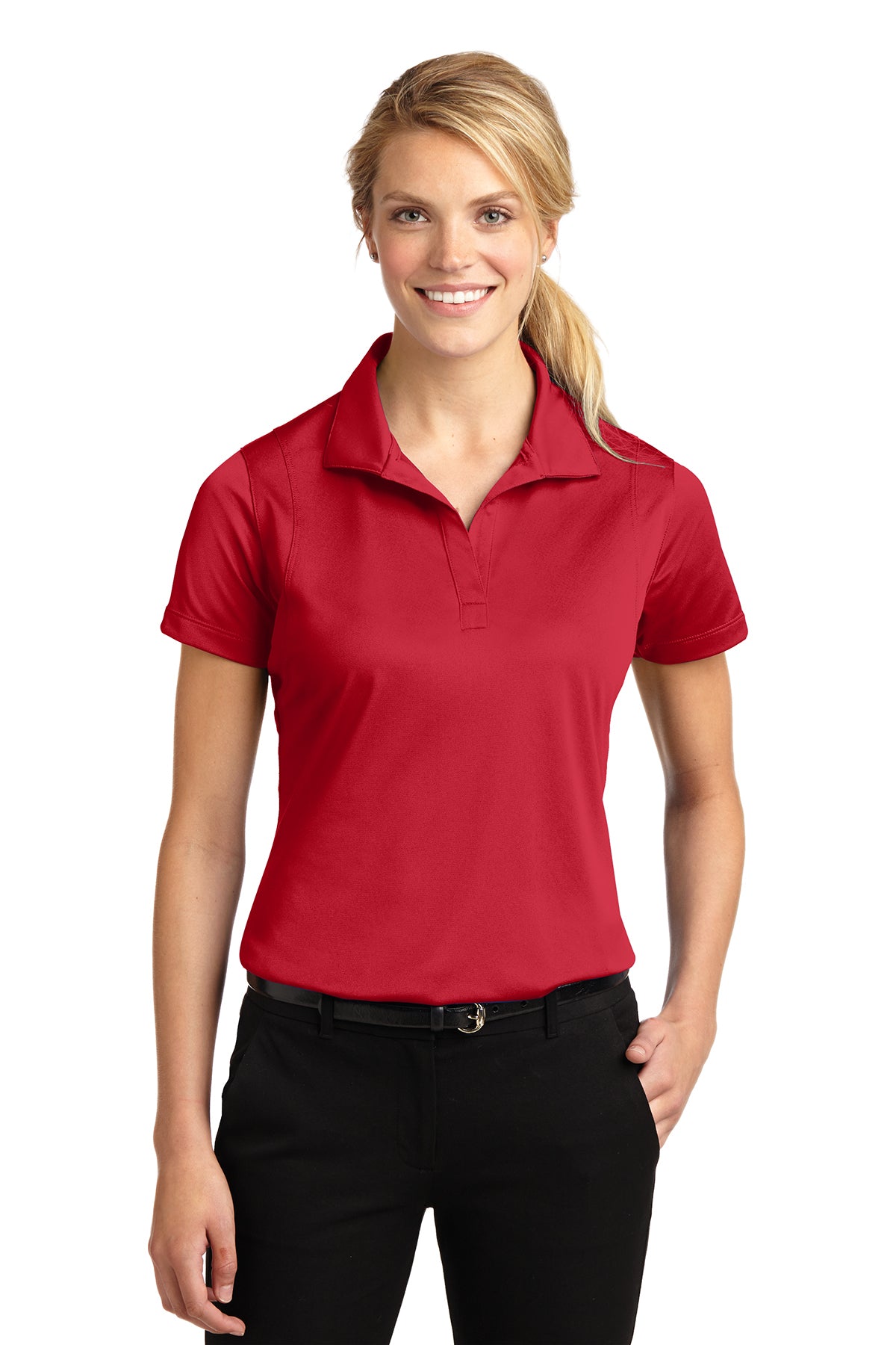 Sport-Tek LST650 Women's Micropique Polo True Red