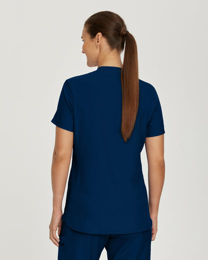 Landau Forward LT100 Women's V-Neck Top Navy Back