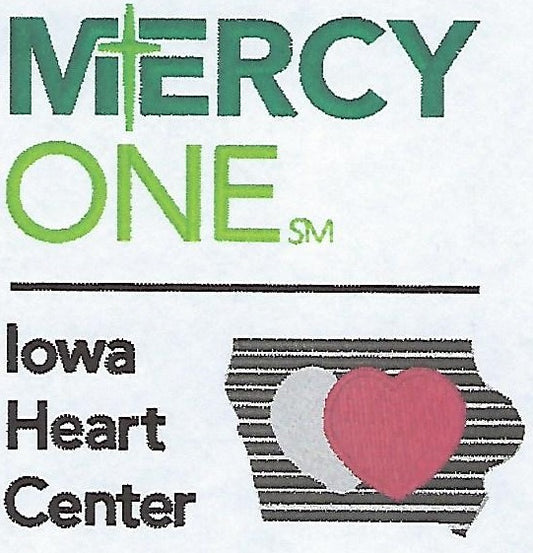 MercyOne Iowa Heart Center Logo - NEED TO BILL - Valley West Uniforms