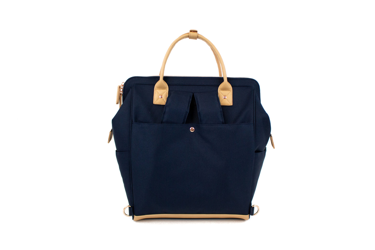Navy Blue - Back View, Straps Tucked