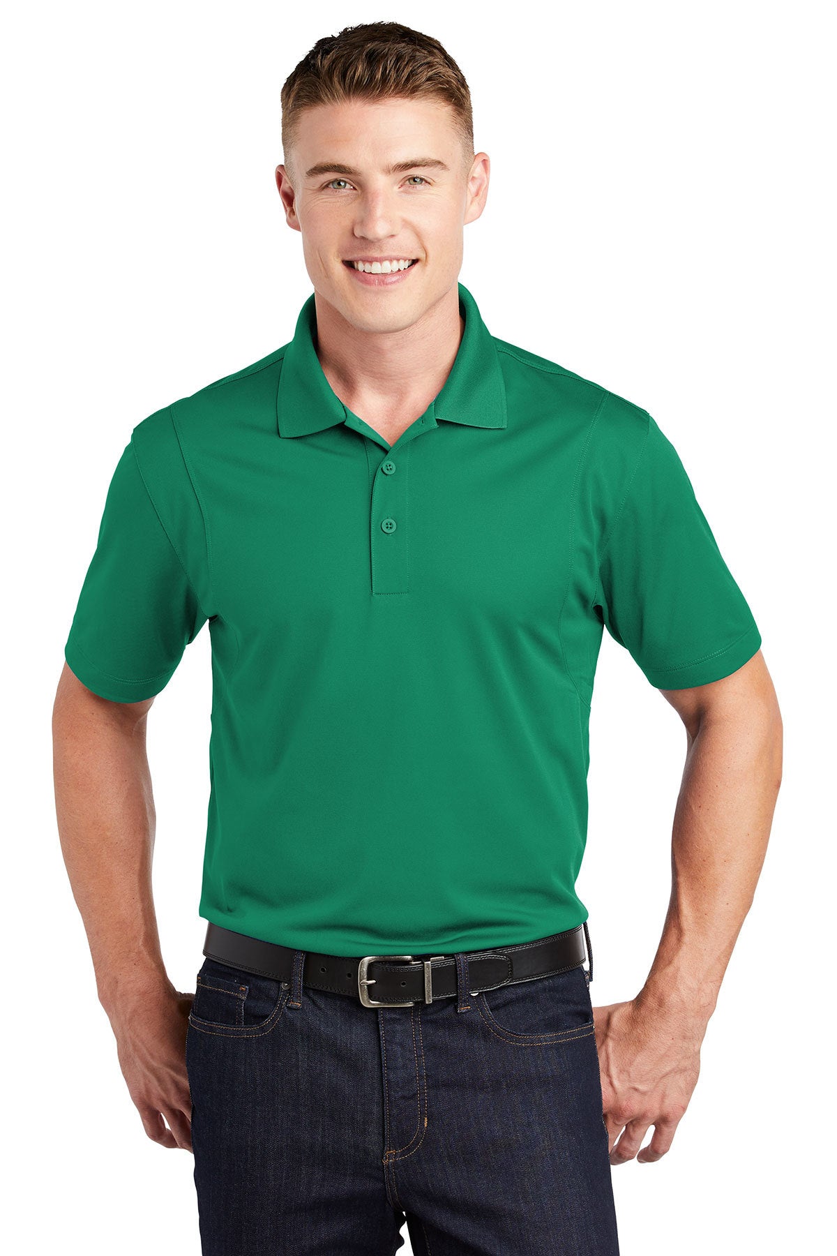 Sport-Tek ST650 Men's Micropique Polo Green