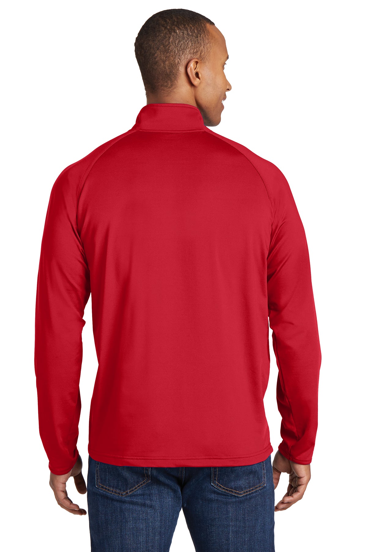 Sport-Tek ST850 Men's 1/2 zip pullover True Red