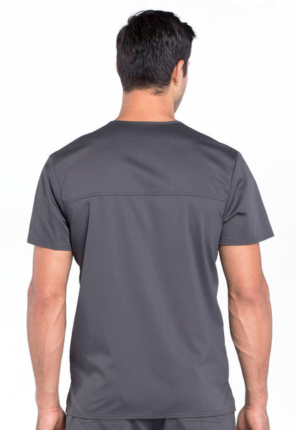 Cherokee Workwear Revolution WW670 Men's V-Neck Top Pewter Grey