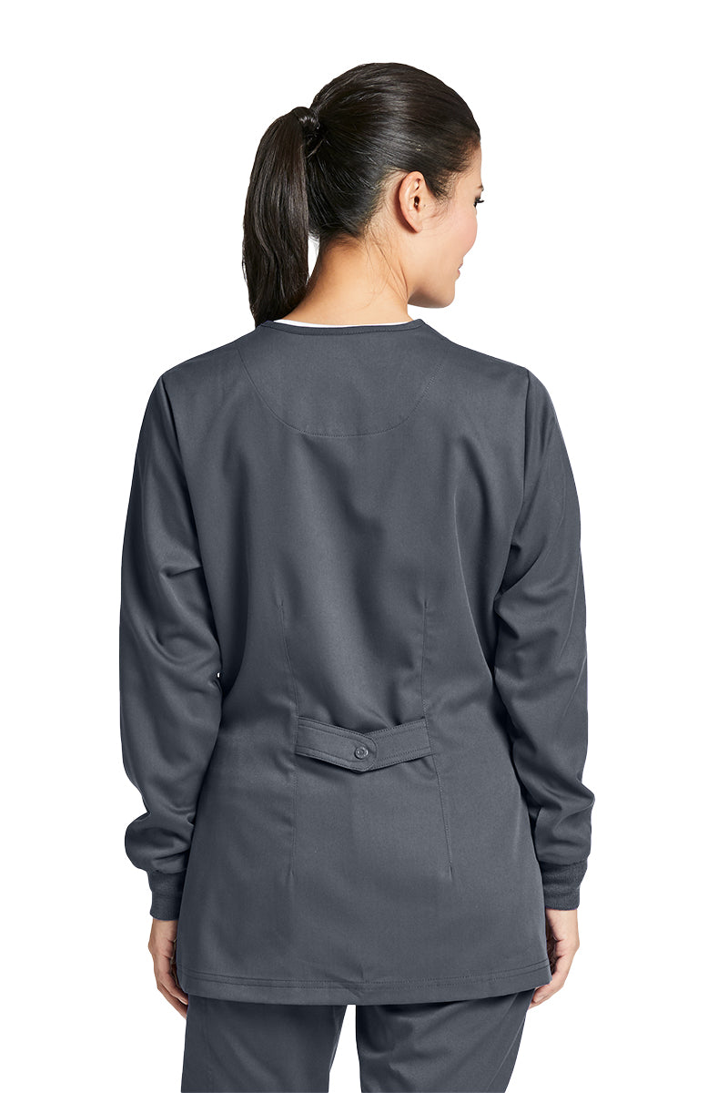 Barco Grey's Anatomy 4450 Warm-Up Jacket Steel Back