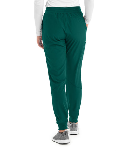 Barco One BOP513 Boost Jogger Pant - PETITE Hunter Green Back View