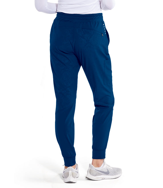 Boost' 3-Pocket Mid-Rise Perforated Jogger Scrub Pant - Barco One