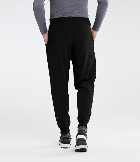Barco One BOP520 Men's Jogger Pant in Black - Back View