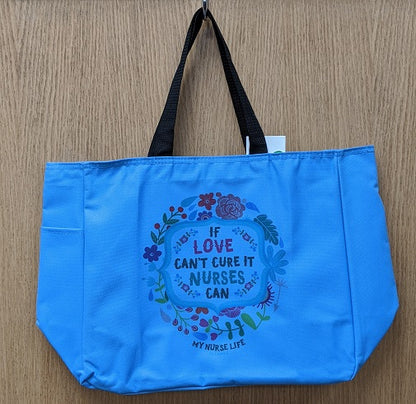 Nurse Life Tote Bag Blue Nurse Scan 