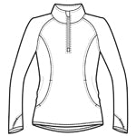 Sport-Tek LST850 Women's 1/2 zip pullover