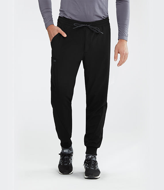 Barco One BOP520 Men's Jogger Pant in Black - Front View