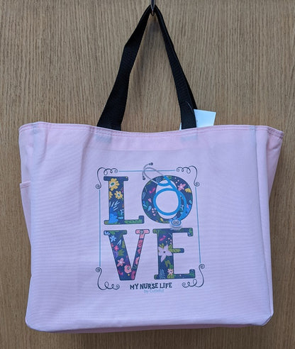 Nurse Life Tote Bag Navy Love