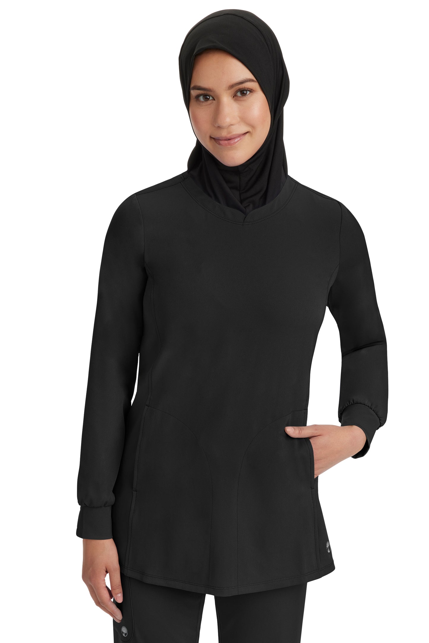 Healing Hands HHWorks 4001 Fatima Long Sleeve Top Black