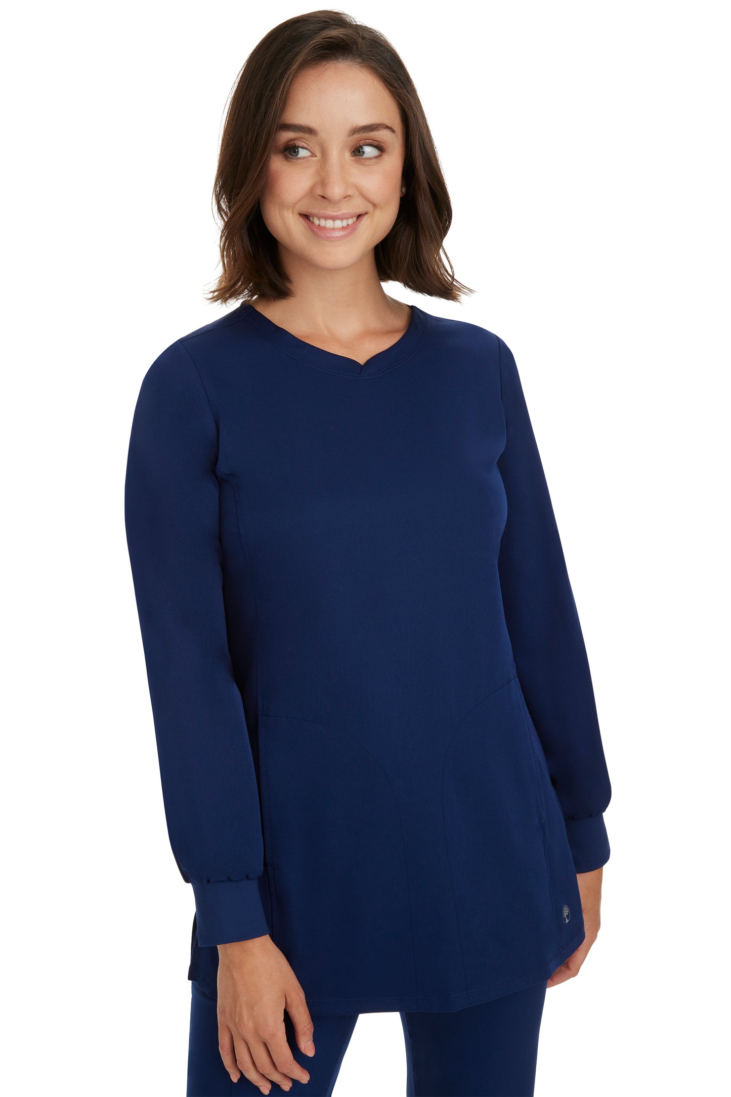 Healing Hands HHWorks 4001 Fatima Long Sleeve Top Navy